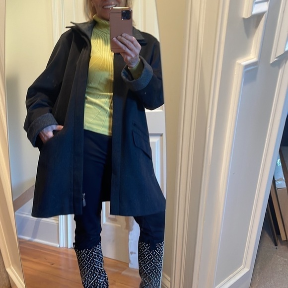 Steinbock 🔥SALE🔥Tyrol/Austria black and grey Cashmere and Virgen  Wool coat - Picture 3 of 14